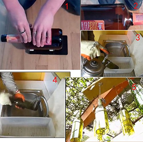 Yosoo Flasche Fräser/Cutter Glas Flasche Cutter Maschine Glas Flasche Schneidwerkzeug (Type 2) - 6