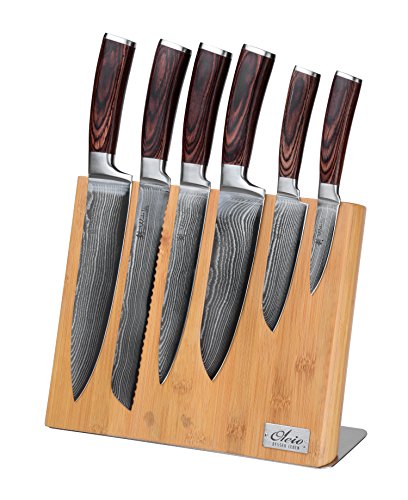 OLEIO Magnetisches Messerbrett – Messerblock aus Bambus (ohne Messer) - 5