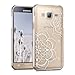 Price comparison product image kwmobile Crystal Case for Samsung Galaxy J3 (2016) DUOS - Hard Durable Transparent Protective Cover - White/Transparent