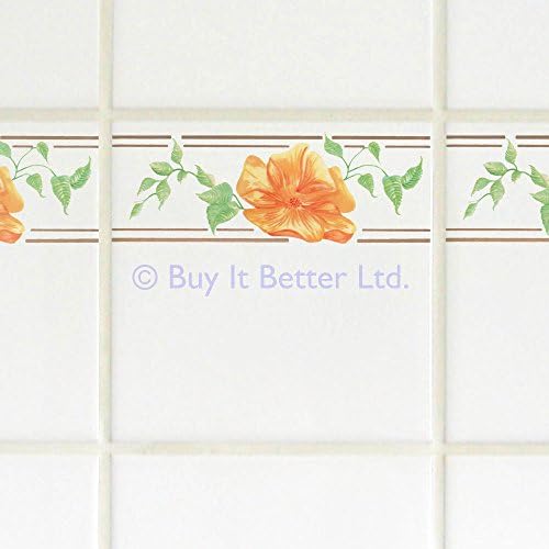 Tile Transfers Water Slide Decal Border Grecco Flower 8 Pack