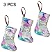 Produktbild Xdevrbk Tropical Paradise Sunshine Beach Coast Sea Palm Trees Christmas Sock Lovely Christmas Stockings Set of 3,Christmas Tree Decorations for Homes, Restaurants, Hotels, Clubs, Bars