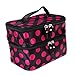 Imported Polka Dots Double Layer Dual Zipper Cosmetic Bag Toiletry Bag Make-up Bag Hand Case Bag RS.405.00