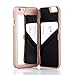 Produktbild Dassions Handyhülle für iPhone 6/6S 3D Handgefertigt Handy Hülle mit Spiegel und Card Slot Cover Kickstand Funktion 4.7" Zoll (for iPhone 6 6S, Rose Gold)