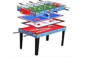 DE VES SPORT- Mesa Multijuegos 4 en 1 94x50,5x73,5 cm, Multicolor (PL Ociotrends PL0540)