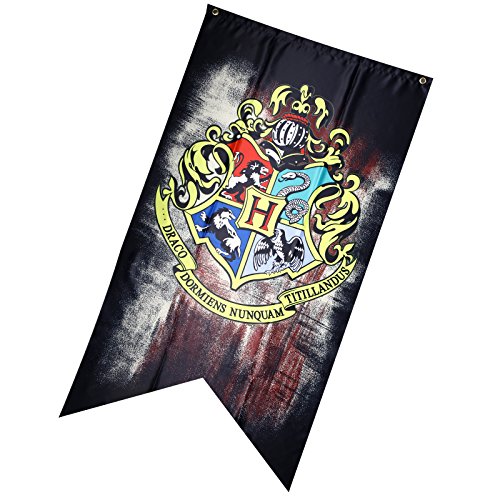 Creative-Idea Bannière Pour Harry Potter Emblème Collège Drapeaux Brun Cadeau Maison Fête Décoration