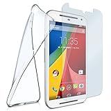 FULL BODY PROTECTION: Erhalte mit der Schutztasche einen top Rundum-Schutz für dein Mobil-Telefon. Beidseitig sicher: Vorne schützt das Displayglas und hinten schützt das Slimcase die Rückseite.