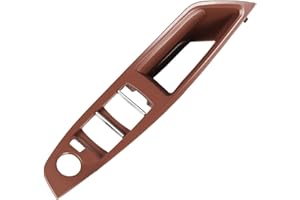 CMQA Griffverkleidung Für BMW 5er Verbesserte Linke Fahrerseite Innere Türgriffverkleidung Beige Schwarz F10 F11 F18 520i 523i 525i 528i 535i Auto Innengriff (Color : Red Brown-Panel)
