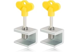 LuLiyLdJ 2 Pièces Verrou Porte Coulissante, Verrou Baie Coulissante, Bloque Porte Coulissante, Fermeture Baie Coulissante, Bloc Porte Coulissante, Serrure Baie Vitrée Coulissante