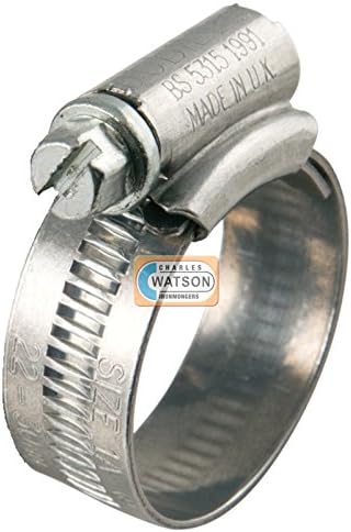 Genuine Jubilee Clip 000 9.5-12MM Hose Fuel Clamp Worm Drive Petrol Pipe Line - Single