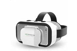 VR SHINECON Casque VR pour iPhone et téléphone portable Android, réalité virtuelle lunettes 3D casques casque