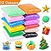Produktbild Eholder Polymer Clay, 12 Farben, Ofen Backen Modellier Art Clay Set Weiches ungiftig Nicht Stick Magic DIY Kit mit formbare Werkzeug für Kinder Erwachsene, Air Dry Clay