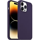 BUFF LABS iPhone 14 Pro Rubber Fit Kılıf, Silikon Kılıf, İpeksi Dokunuş Hisli, Tam Koruyuculu Darbe &Ouml;nleyici Kapak (Mor)