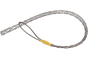 IRSCorp Kit de chaussettes de traction de câble en acier galvanisé antidérapant pour câble lassos avec œillet flexible en maille jaune