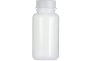 Octopus 1000 ml Weithalsflasche aus LDPE mit Schraubverschluß, leere 1 Liter Chemiekalienflasche, Laborflasche mit Deckel als Aufbewahrungsbehälter für Labor, Küche oder Hobby