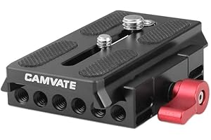 CAMVATE Quick Release Mount Base QR Plate for Manfrotto 501/504/ 577/701 Tripod Standard Accessory