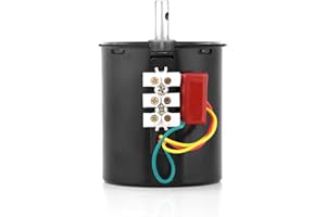 HILITAND Moteur Electrique Moteur Synchrone à Engrenages Moteur à Aimant Permanent CW/CCW 68KTYZ AC 220V pour Générateur DIY (110RPM)