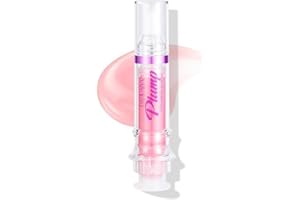 HOPHAT Huile à Lèvres Repulpante à l'Extrait de Piment - Gloss Instantané, Baume Teinté Hydratant, Réparateur Jour et Nuit (01#)