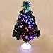 Produktbild Künstlicher Weihnachtsbaum, XGZ 45 cm LED grün Kiefer Glasfaser Weihnachtsbaum mit Farbwechsel Licht für Weihnachten Halloween Urlaub Party Home Dekoration