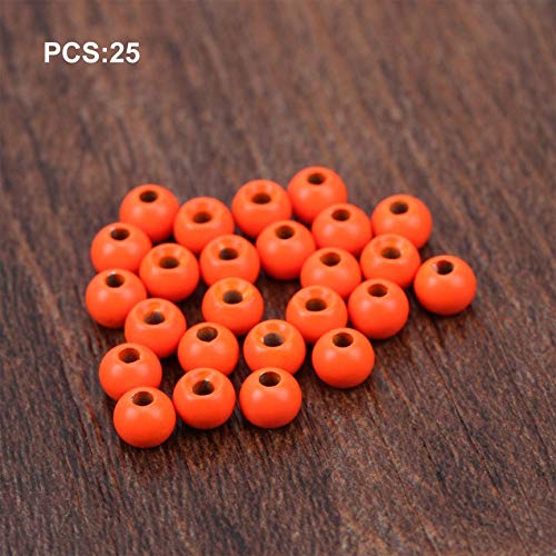 Preisvergleich Produktbild 25 stücke Wolfram Geschlitzte Fliegenbinden Kopf Perlen Nymphkopf Ball Perlen Fliegenbinden Materialien 2 / 2,4 / 2,8 / 3,3 / 3,8 / 4,6mm