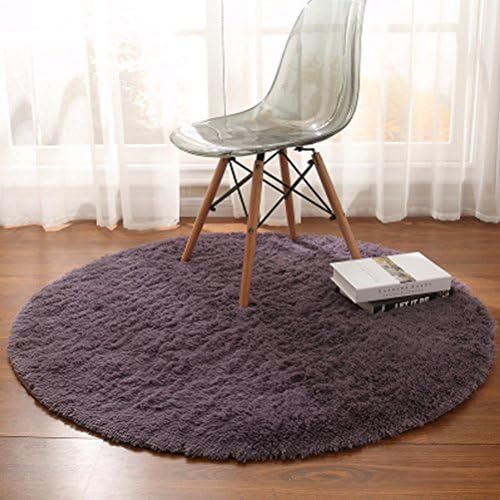 YMXLQQ Carpet yoga mats hanging rattan cushions computer chairs floor mats living room coffee table bedroom carpet carpet ( Color : Gray purple , Size : 200cm )