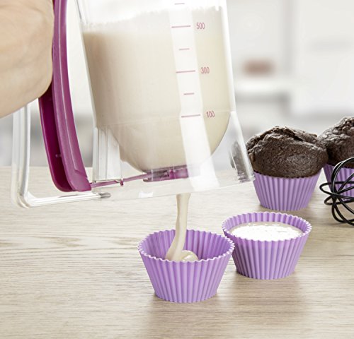 Wenco 541794 Teigportionierer, Kunststoff, transparent / lila, 18 x 11.5 x 17 cm - 6