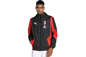 PUMA Chaqueta de fútbol A.C. Milan prepartido Hombre S Black For All Time Red