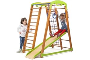 SPORTBABY Giocattoli di sport Bambini "Junior" Legno Giocattoli Spalliera Svedese Terreno di gioco