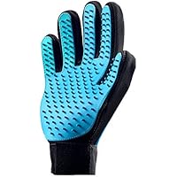 Raffaelo Hundebürste Katzenbürste, 2-in-1 Fellpflege-Handschuhe Hunde-Haarentferner Mitt Dog Deshedding Brush für Lange und Kurze Fell Hunde, Katzen und Haustiere