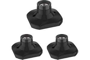 ledscom.de 3 piezas portalámpara de techo ELEKTRA, porcelana, negro, 1x E27 máx. 60W