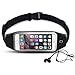 Price comparison product image Running Belt Waist Pack, Shalwinn iPhone running belt Sweatproof Reflective Waist Pouch With Clear Touchscreen Earbud Jack for 6S Plus , 6 Plus , 6S , 6,(NOT for iPhone 7/7plus), Samsung Moto Huawei And So ON (4.7”-6.0” Screen)