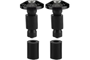 YUECOOM Tapón de extremo de barra, 22 mm, 7/8 pulgadas, tapas de tapón deslizante para extremo de manillar de motocicleta, extremos de barra de aluminio, manillar para la mayoría de bicicletas(negro)