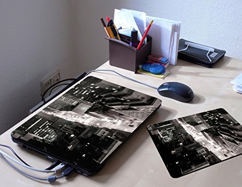 Städte 10039, Wolkenkratzer, Skin-Aufkleber Folie Sticker Laptop Vinyl Designfolie Decal mit Ledernachbildung Laminat und Farbig Design für Laptop 13.3″ - 4