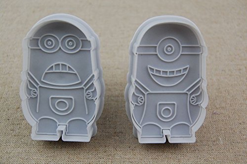 4/Set Cartoon Mould Despicable Me Minion Cookie Cutter Plunger Fondant Hochzeit Kuchen dekorieren Tools DIY Kuchen, Form - 6