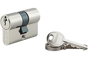 THIRARD - Cylindre de serrure double entrée SA, 21x21mm, anti-arrachement, nickel, 3 clés