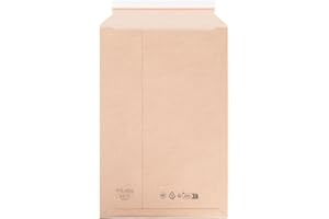 verpacking Buste postali in cartone ondulato marrone 33 x 49 cm - A3 [formato e quantità selezionabili] Buste postali in cartone ondulato autoadesive 25 pezzi