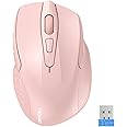 TECKNET Pro Wireless Mouse, 4000 DPI, 2.4G Ergonomic Optical Mouse, Computer Mouse for Laptop, Windows, Chromebook, 6 Button Mouse, 24-Month Battery Life, 6 Adjustment Levels, 36-Month Warranty