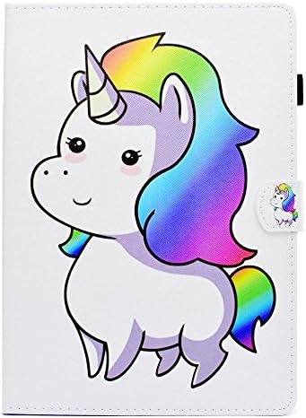 Case for iPad Air 1, Air 2 and iPad 9.7 20172018. 5th and 6th Generation iPad 9.7. Flying Horse Cute Fun Cartoon Pattern Design iPad Cover. For Air 1, Air 2 and 5th Generation iPad 2017 iPad 9.7 PU Leather Magnetic Clasp Card Slot, Folding Stand, Stand Supports. - Pegasus Unicorn