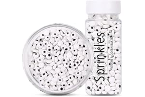 EYSII Candy Eyeballs Eyes Cake Cupcake Toppers Cookie Decorations Edible Dessert Sprinkles for Halloween Christmas Cake Cupcakes Decoration (Small)