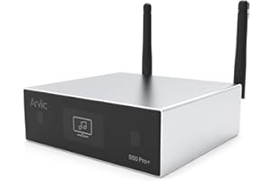 Arylic Up2stream S50 Pro+, receptor de audio WiFi e Bluetooth, preamplificador aptX HD con ESS Sabre Dac AKM ADC multihabitación/multizona, Ricevitore estéreo inalámbrico con AirPlay, Spotify, radio