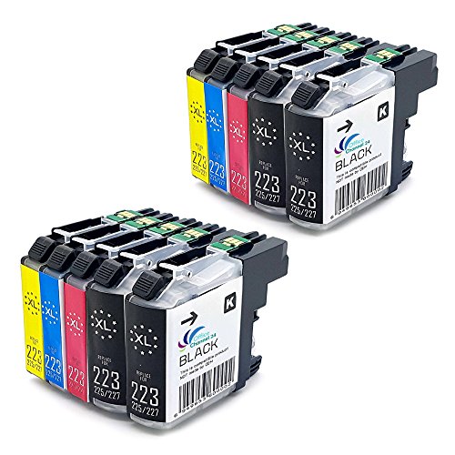 5 Druckerpatronen XL mit neustem V3 Chip für Brother LC223 LC225 XL Brother MFC J480DW DCP J562DW DCP-J4120 DW MFC-J4420 DW