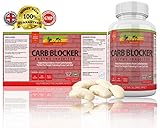 Carb Blocker by Rasta-Viti - Strong White Kidney Bean & Guarana Extract Formula with Vitamin C - 60 Superior Quality Weight Loss Diet Capsules - Made in the UK with 100% MONEY BACK GUARANTEE - So go ahead and 'release your enerJah!'
