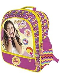 YO SOY LUNA de DISNEY Mochila con 4 cremalleras adaptable a carro trolley