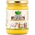 Organicbite A2 Desi Cow Ghee - Vedic Bilona Method, Curd-Churned Excellence in Grass-Fed Rathi Cow Ghee,Pure & Healthy,Lab-Tested and Packed in Glass Jar (500 ml)