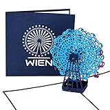 wiener riesenrad preis Format: 15 x 15 cm | Außenfarbe: blau | Lieferumfang: Pop-Up Karte mit passendem Versandumschlag in Celluloid-Verpackung