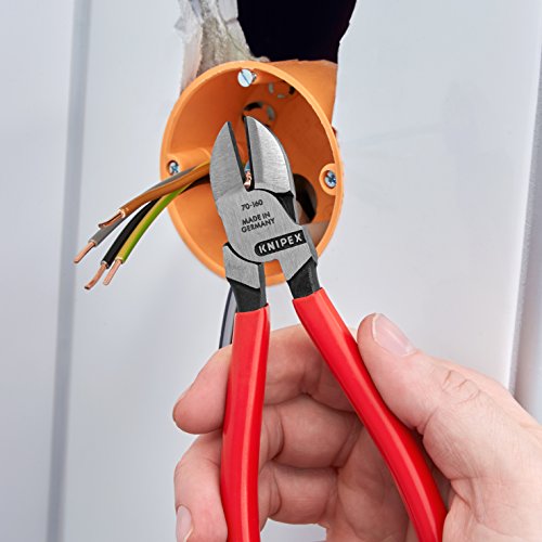 Knipex 70 01 160 Seitenschneider, präzises Schneiden bis Ø 4,0 mm, Länge 160 mm - 5