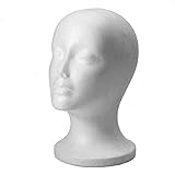 Gemini_mall® Female Foam Mannequin Head Wigs Glasses Hat Display Holder Stand Model (A)