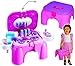 Price comparison product image 3 in 1 : _ aufklappbarer Koffer / Trittschemel / Kindersitz -  Schminktisch mit Spiegel & Zubehör  - Kosmetikset - Schminkset / Schminkkoffer - Kinderscheme..