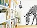 Produktbild Wandaufkleber Zebra Wandtattoo Wall Art Sticker Wandbilder xxl 100 "(w) * 65" (h) (Zebra Bild)