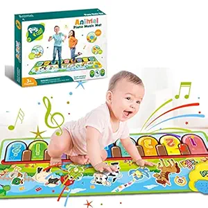 Virav Musical Mat for Kids | Piano Keyboard Play Mat Floor Music Mat for Toddlers | Early Educational Toys | Musical Toys | Gift Kids Toys for Boys Girls 1-3 Years (Animal Farm)