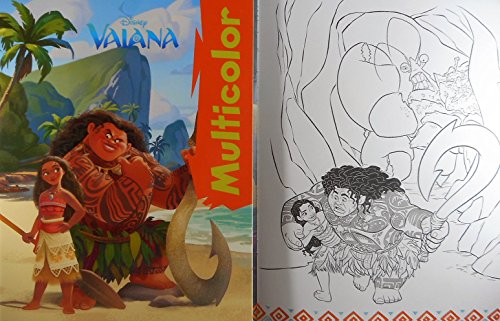 Vaiana Malbuch 17 Motive DIN`A4 Malspaß Disney Deko GAC B225